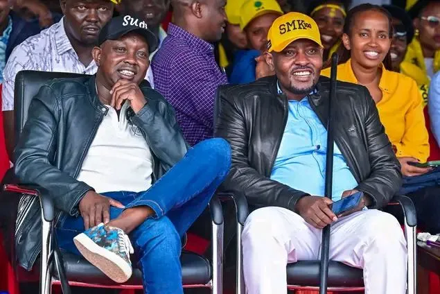 MILLION-SHIILLING BET SPARKS FRIENDLY FEUD BETWEEN NAKURU'S FIRST GENTLEMAN SAM MBURU AND MP OSCAR SUDI AFTER MANCHESTER CITY VS ARSENAL THRILLER.