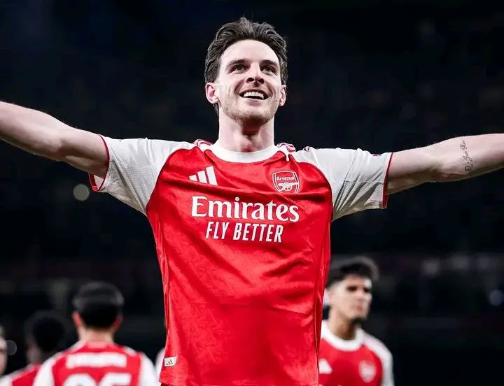 DECLAN RICE URGES ARSENAL TO EMBRACE HISTORY AS GUNNERS CHASE MAIDEN CHAMPIONS LEAGUE GLORY.