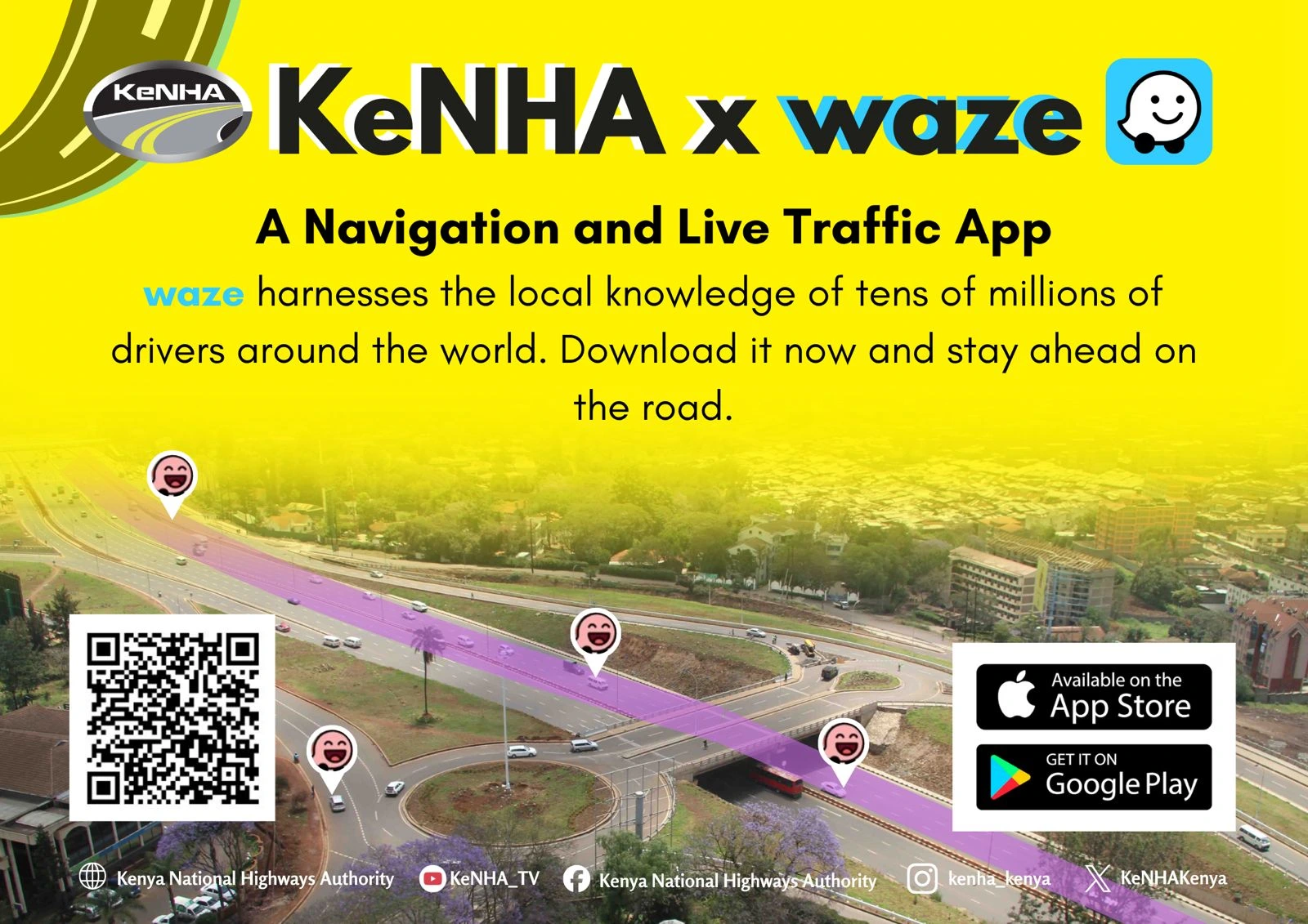KeNHA–Waze Partnership 2026: New Smart Navigation System to Ease Traffic for Kenyan Motorists