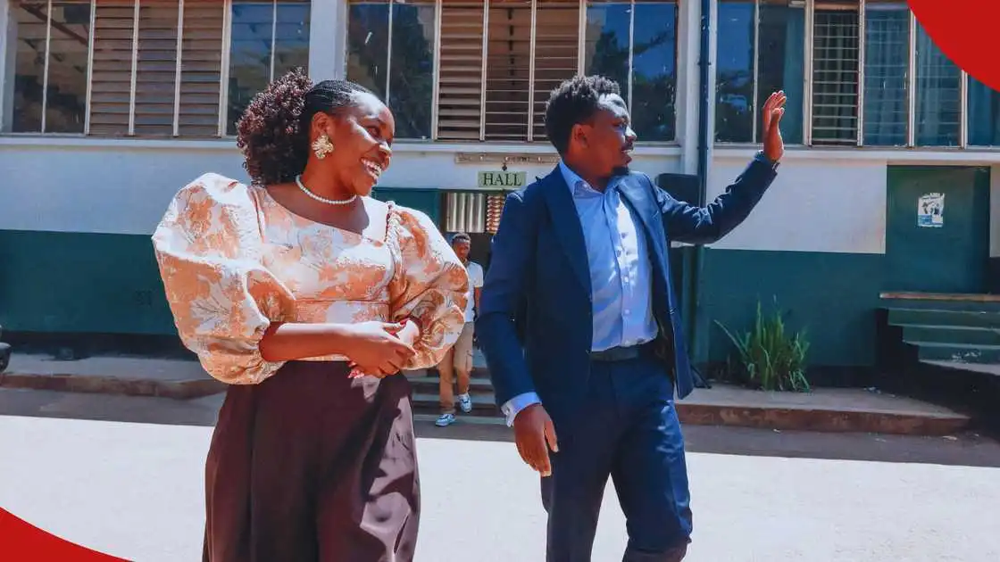 George Ruto Visits Westlands Primary School After Social Media Banter with Teacher Cillah
