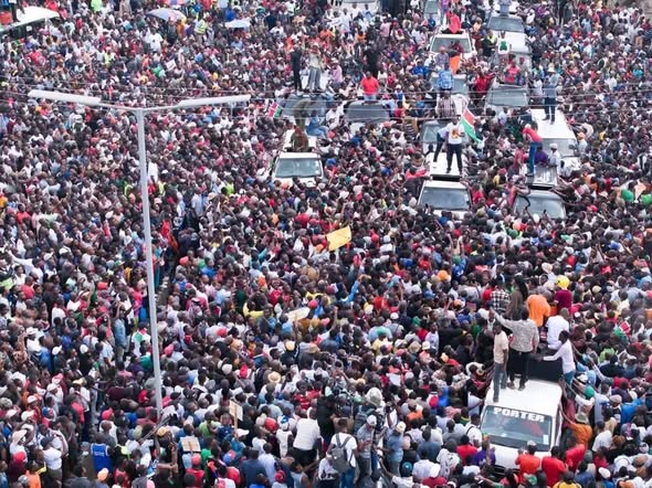 Peaceful Rally led by Nairobi Senator Edwin Sifuna Disrupted by Teargas and Vandalism in Kitengela ( SISI NDIO SIFUNA).
