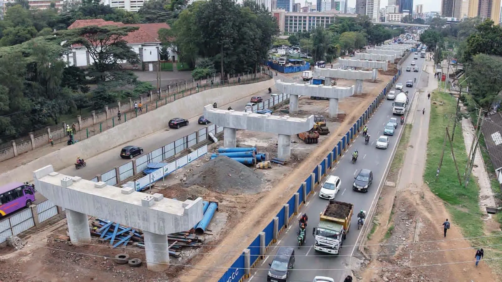Nairobi Viaduct Road Project Reaches 60% Completion, Signaling Progress in Urban Infrastructure