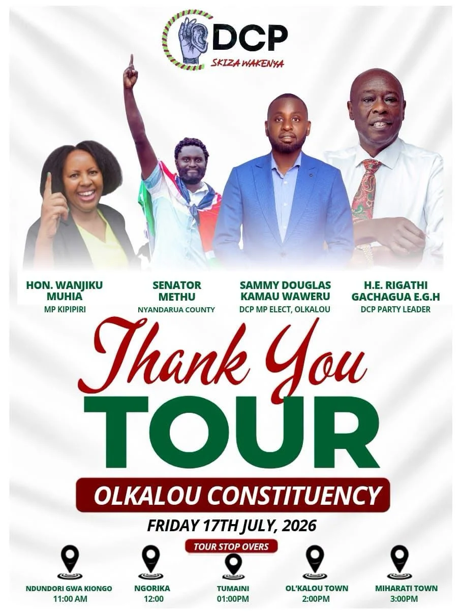 DCP Celebrates First Parliamentary Seat Win in OlKalou with Hon. Sammy Waweru