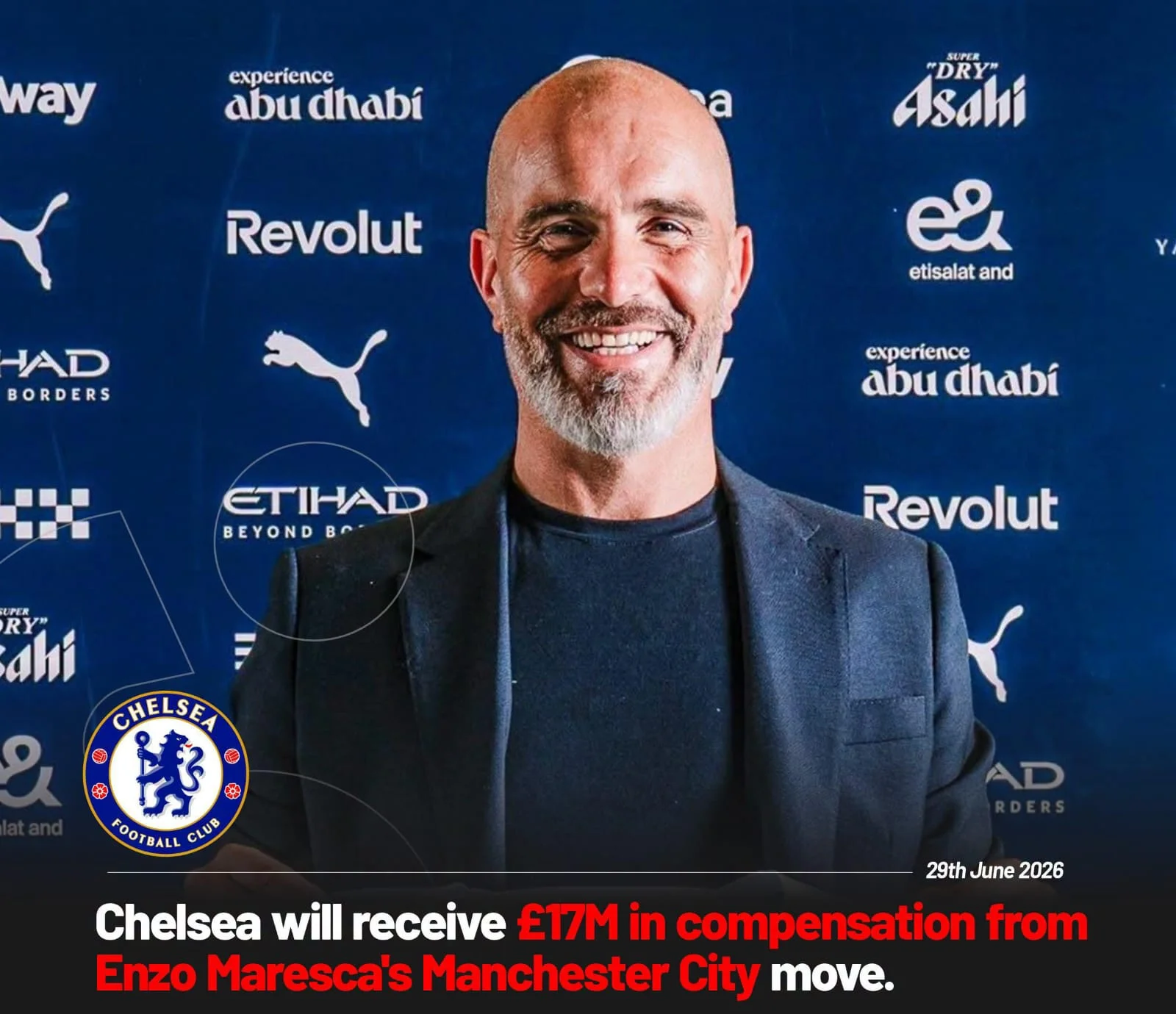 Manchester City to Pay Chelsea £17 Million Following Enzo Maresca's Appointment as Guardiola’s Successor