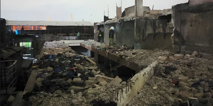 Two Feared Dead as Building Crumbles at Gikomba Market, Trapping Several