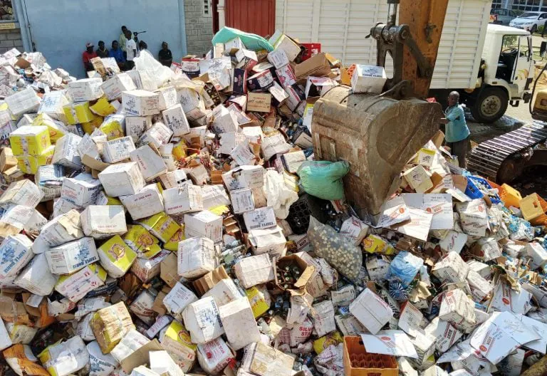 KRA Destroys Illicit Goods Worth Sh100 Million in Kisumu