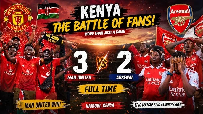 Kenyan Football Fans Celebrate Manchester Arsenal Clash, Spotlight Local Love for Premier League