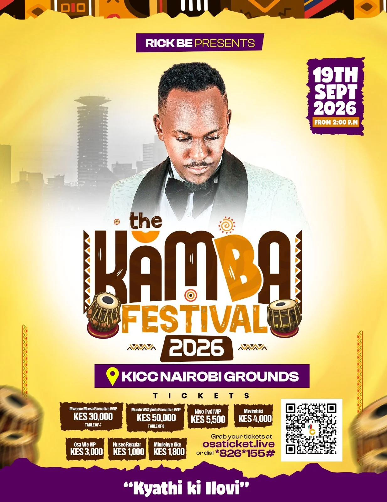 Kamba Festival 2026 Set for September 19th in Kenya
